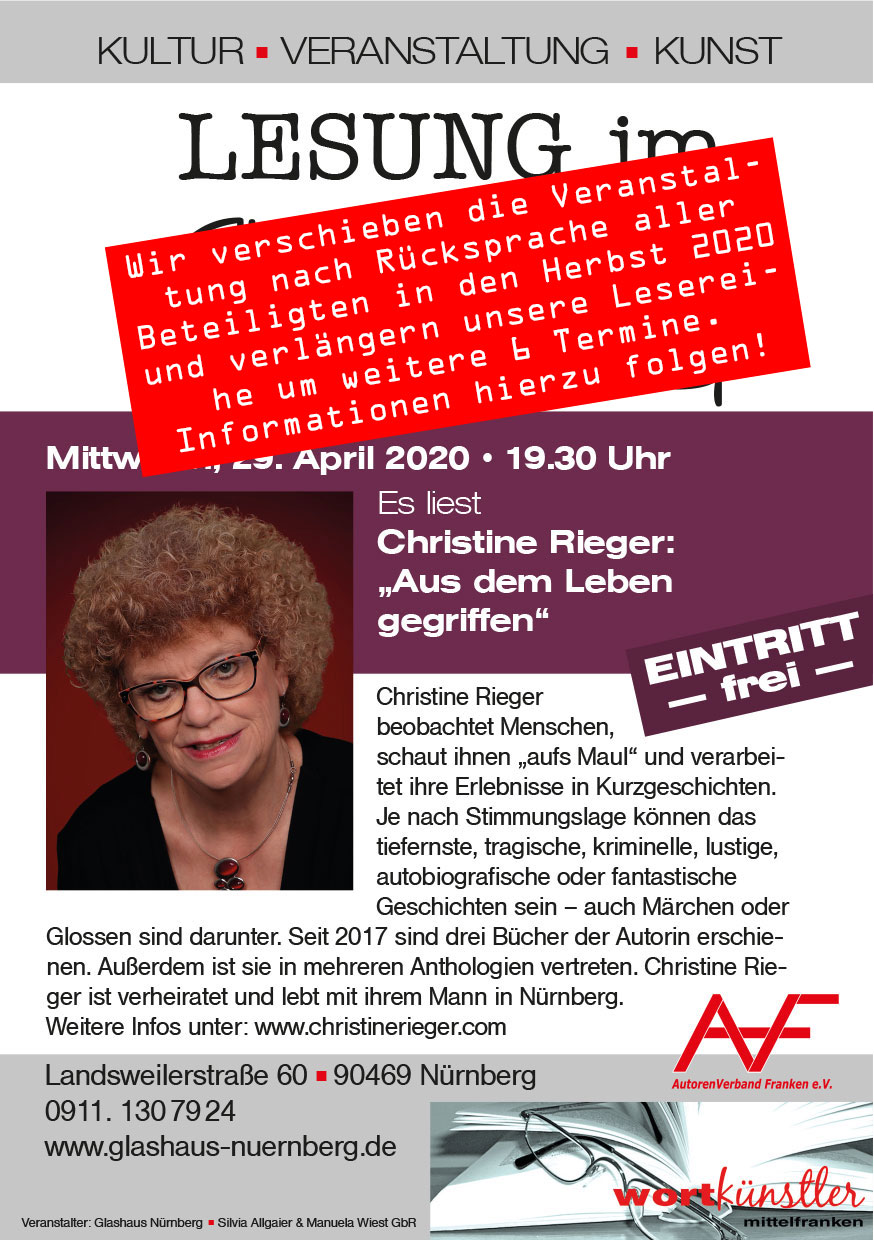 Christine Rieger: Aus dem Leben gegriffen